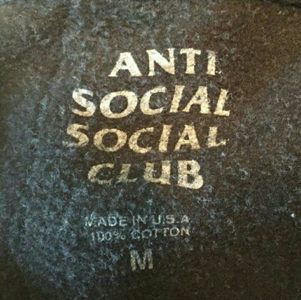 (SOLD) Anti Social Social Club Stressed Hoodie - Picture 6 of 8